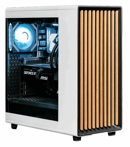 HOUTEN EDITIE Extreme gamer ultimate custom oranje PC-toren
