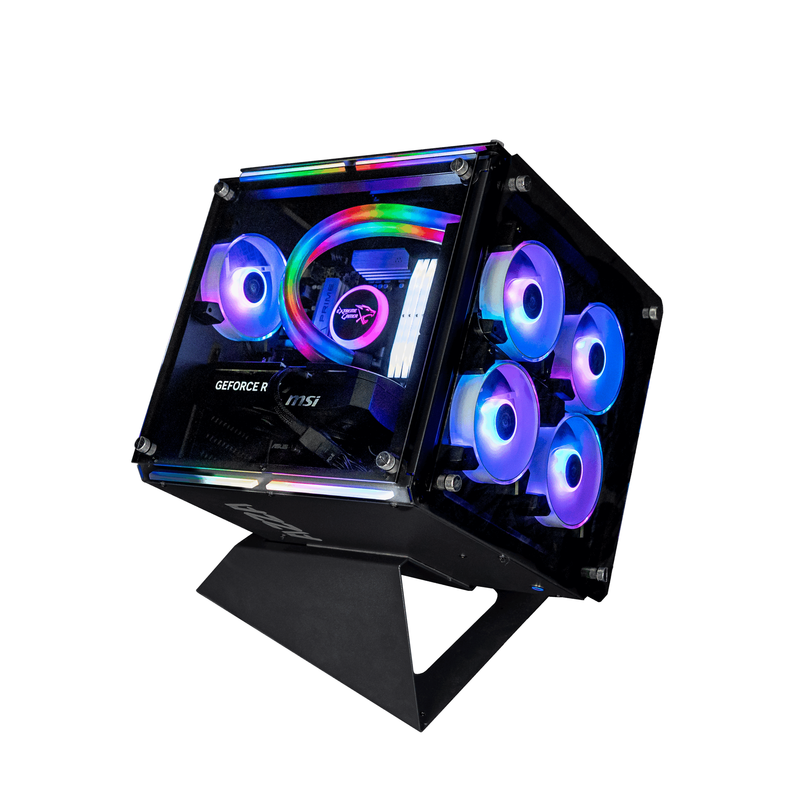 Cube front + side extreme gamer cube edition pc-toren